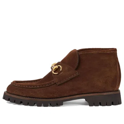 Gucci (wmns)  Horsebit Ankle Boot 'brown Suede'