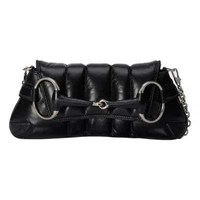 Gucci (wmns)  Horsebit Chain Small Shoulder Bag 'black'