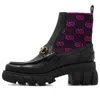 Gucci (wmns)  Horsebit Gg Jersey Boot 'black Fuchsia'