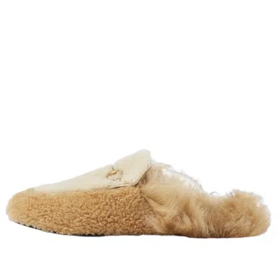 Gucci (wmns)  Horsebit Shearling Slippers 'beige'