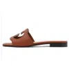 Gucci (wmns)  Interlocking G Cut-out Slide Sandal 'brown Leather'