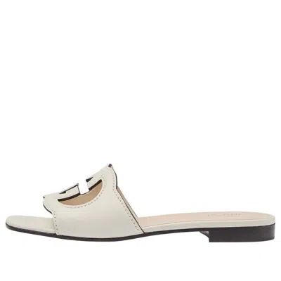 Gucci (wmns)  Interlocking G Cut-out Slide Sandal 'white Leather'