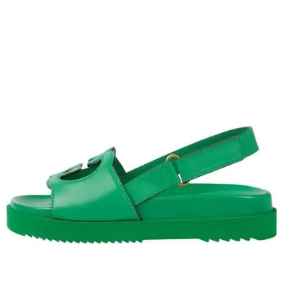 Gucci (wmns)  Interlocking G Leather Sandals 'green'