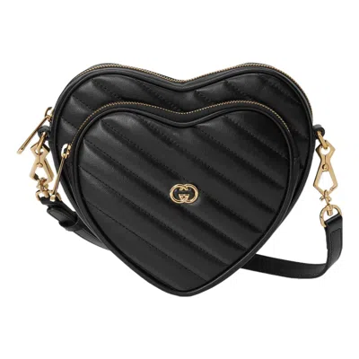 Gucci (wmns)  Interlocking G Mini Heart Shoulder Bag 'black'
