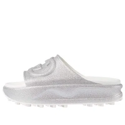 Gucci (wmns)  Interlocking G Slide 'metalic Silver'
