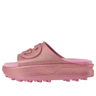 Gucci (wmns)  Interlocking G Slides 'metalic Rose' In Pink