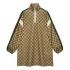 Gucci (wmns)  Interlocking G Technical Jersey Dress 'olive Green Ivory In Brown