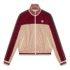 Gucci (wmns)  Interlocking Print Jersey Jacket 'beige Bordeaux' In Neutral
