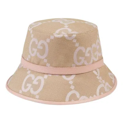 Gucci (wmns)  Jumbo Gg Bucket Hat 'beige Light Pink' In Neutral