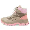 Gucci (wmns)  Lace-up Ankle Boot 'beige Pink'