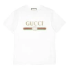 Gucci (wmns)  Large Logo Belt Printing Short Sleeve White In White