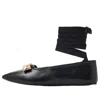 Gucci (wmns)  Leather Ballerina Flats With Ribbon And Bow 'black'