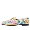 Gucci (wmns)  Leather Floral Print Loafers 'multicolor'