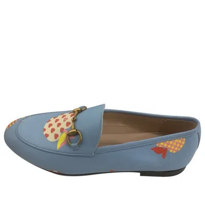 Gucci (wmns)  Leather Slip On 'blue Red'