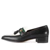 Gucci (wmns)  Loafer With Web And Interlocking G 'black White'