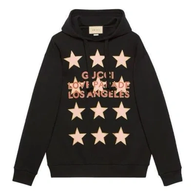 Gucci (wmns)  Logo Love Parade Cotton Hoodie 'black'