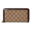Gucci (wmns)  Luce Zip Around Wallet 'beige Ebony Canvas' In Sand