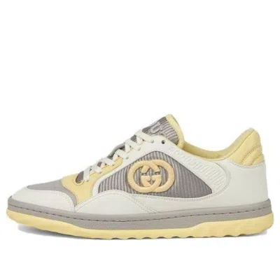 Gucci (wmns)  Mac80 Embroidered Sneakers 'white Grey Yellow'