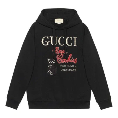 Gucci (wmns)  Mad Cookies Embroidered Hoodie 'black'