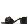 Gucci (wmns)  Marmont Double G Chunky Slide Sandal 'black'