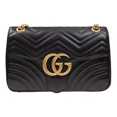 Gucci (wmns)  Marmont Medium Matelasse Shoulder Bag 'black'
