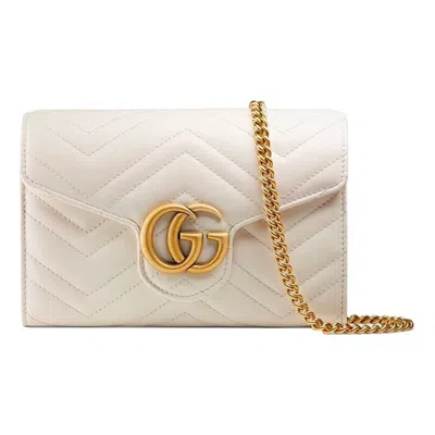 Gucci (wmns)  Marmont Series Single Shoulder Bag Mini White