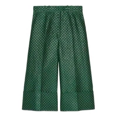 Gucci (wmns)  Mini Gg Lurex Flared Trousers 'green'