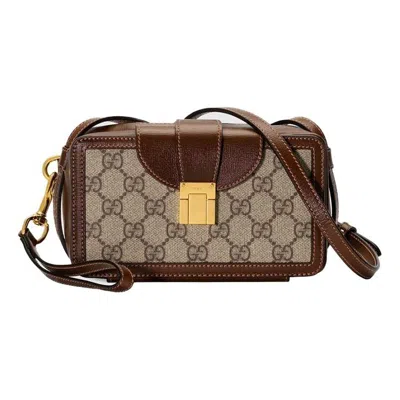 Gucci (wmns)  Mini-sized Single-shoulder Bag White/brown In Pattern