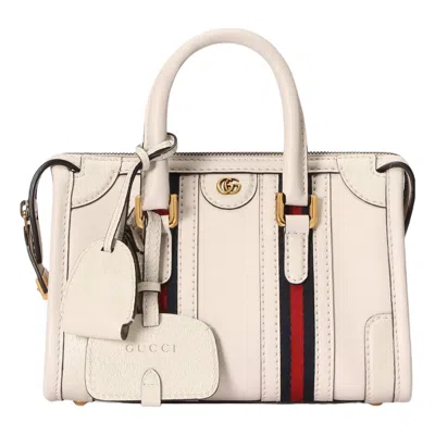 Gucci (wmns)  Mini Top Handle Bag With Double G 'white'