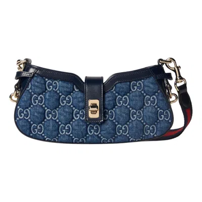 Gucci (wmns)  Moon Side Gg Print Mini Shoulder Bag 'denim Blue'