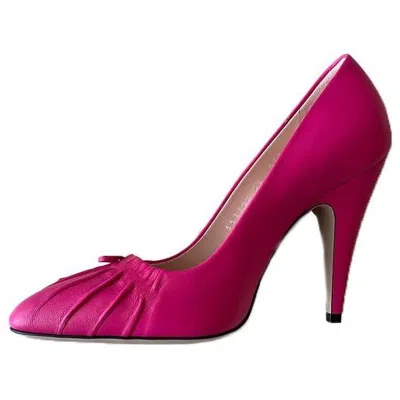 Gucci (wmns)  Nappa Bow High Heel Pumps 'bright Fucsia'