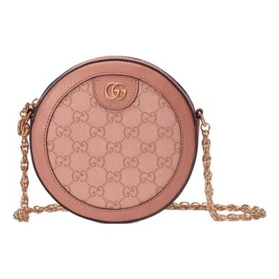 Gucci (wmns)  Ophidia Gg Mini Round Shoulder Bag 'pink'