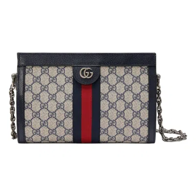 Gucci Small Ophidia Gg Shoulder Bag In Black