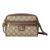 Gucci (wmns)  Ophidia Gg Super Mini Shoulder Bag 'beige Ebony' In Pattern