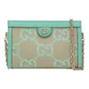 Gucci (wmns)  Ophidia Jumbo Gg Small Shoulder Bag 'beige Green Mint' In Multi