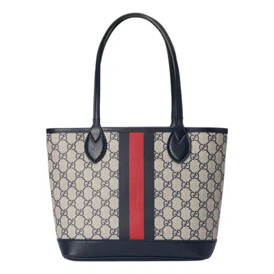 Gucci (wmns)  Ophidia Small Tote Bag 'beige Blue Supreme' In Multi