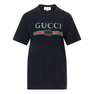 Gucci (wmns)  Oversize T-shirt With Logo 'black'