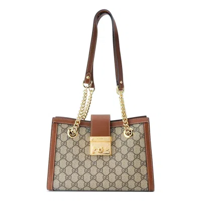 Gucci (wmns)  Padlock Gg Bag Small-size Brown