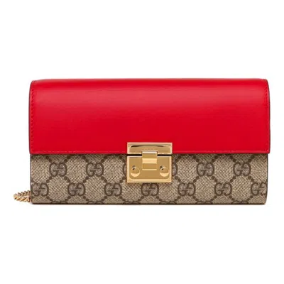 Gucci (wmns)  Padlock Long Single Shoulder Bag Red