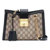 Gucci Padlock Small Gg Shoulder Bag In Black