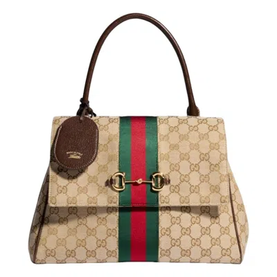 Gucci (wmns)  Paparazzo Medium Top Handle Bag 'sand Dark Brown'