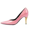 Gucci (wmns)  Patent Leather Mid-heel Pump 'pink'