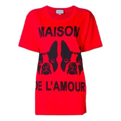 Gucci (wmns)  Pattern Printing Short Sleeve Red