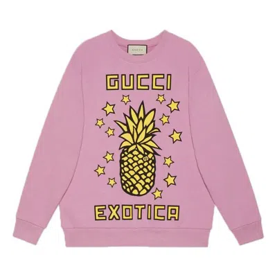Gucci (wmns)  Pineapple Printed Long Sleeve Sweater For Pink