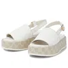 Gucci (wmns)  Platform Gg Sandal 'white Beige'
