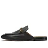 Gucci Princetown Horsebit-detailed Leather Slippers In Black