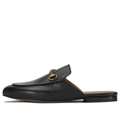 GUCCI (WMNS) GUCCI PRINCETOWN 'BLACK LEATHER'