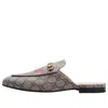 Gucci (wmns)  Princetown Slipper ' Tiger - Beige Ebony' In Gray