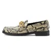 Gucci (wmns)  Python Print Logo Loafer 'neutral'