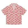 Gucci (wmns)  Qixi Festival Valentine's Day Special Bowling Shirt For Pink